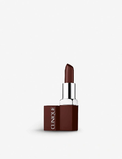 Clinique Even Better Pop Lip Colour Foundation Lipstick In Velour:dark/deep Brown