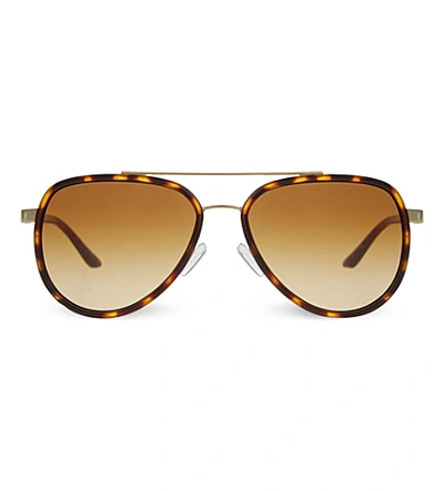 Michael Kors Mk5006 Playa Norta Aviator Sunglasses In Tortoise