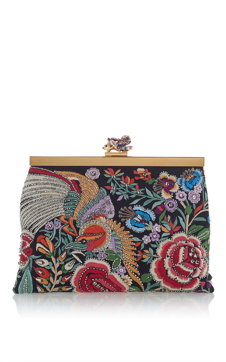 Roberto Cavalli Frame Mini Bag In Enchanted Garden | ModeSens