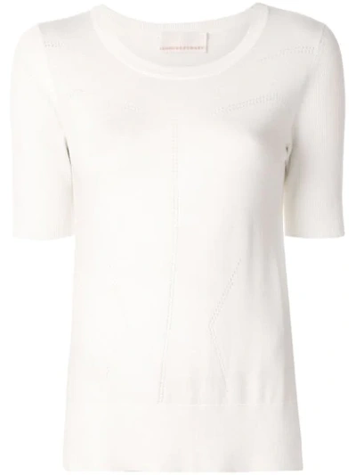 Ginger & Smart Avid Knit T-shirt In White