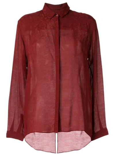 Ginger & Smart Panacea Collared Shirt In Red
