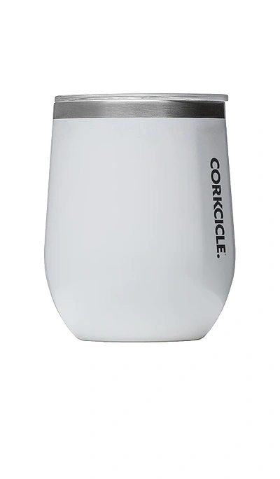 Corkcicle Stemless Cup In Gloss White