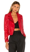 Superdown Kailey Moto Jacket In Red