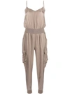 Cinq À Sept Amia Twill Jumpsuit In Brown