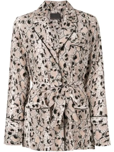 Ginger & Smart Venom Waist-tie Shirt In Brown