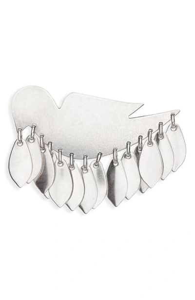 Isabel Marant Bird Brooch In Silver