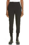 Stella Mccartney Julia Stretch Cady Joggers In Black