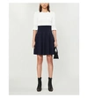 Ted Baker Lauron Fit & Flare Sweater Dress In Navy
