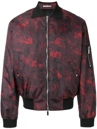 Dior Homme - Abstract Print Bomber Jacket | ModeSens