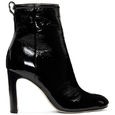 Rag & Bone Ellis Patent Leather Ankle Boots In Black
