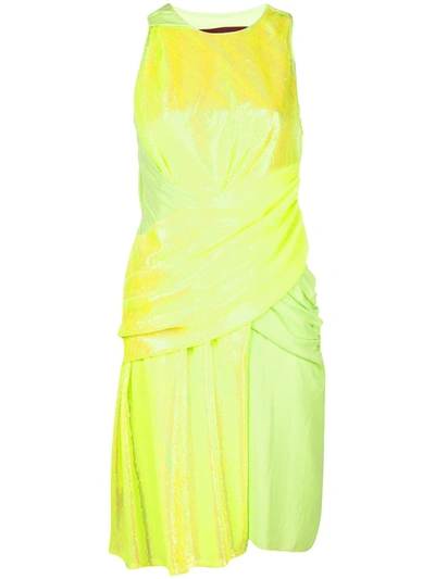 Sies Marjan Quincy Wrapped Dress In Yellow