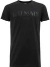 Balmain Logo-appliquéd Cotton-jersey T-shirt In Black