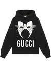 Gucci Manifesto Oversized Hoodie In Black