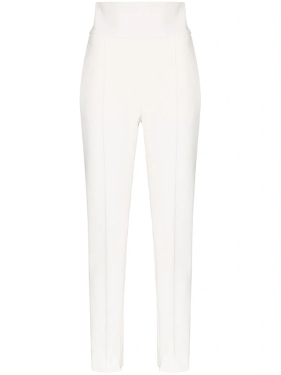 Alexandre Vauthier High-waisted Tailored Trousers In White