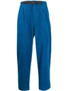 Société Anonyme Belted Corduroy Trousers In Blue