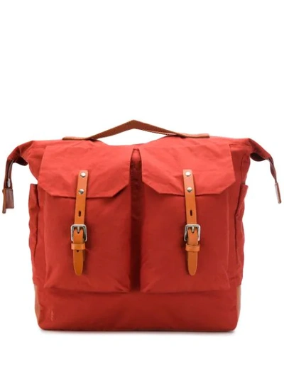 Ally Capellino Frank Hybrid Waxy Rucksack - Brick Red