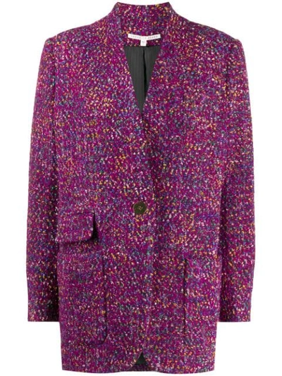 Veronica Beard Crispin Metallic Wool-blend Bouclé Coat In Multi