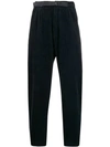 Société Anonyme Belted Corduroy Trousers In Navy