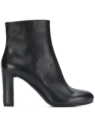 Del Carlo Heeled Ankle Boots In Black