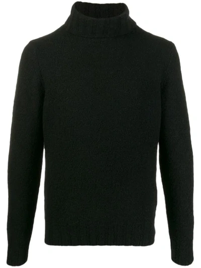Dell'oglio Roll Neck Knitted Jumper In Black