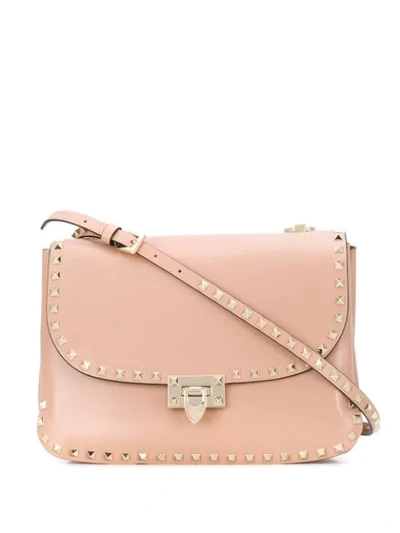 Valentino Garavani Garavani Rockstud Cross Body Bag In Neutrals