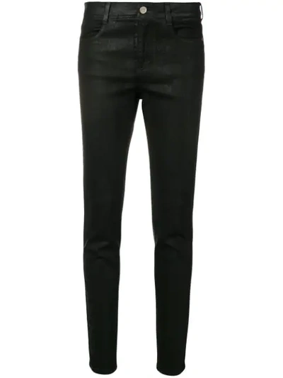 Stella Mccartney Coated Skinny Jeans In 1000 -  Black