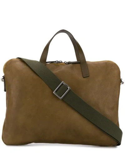 Ally Capellino Marcus Leather Folio Bag In Green