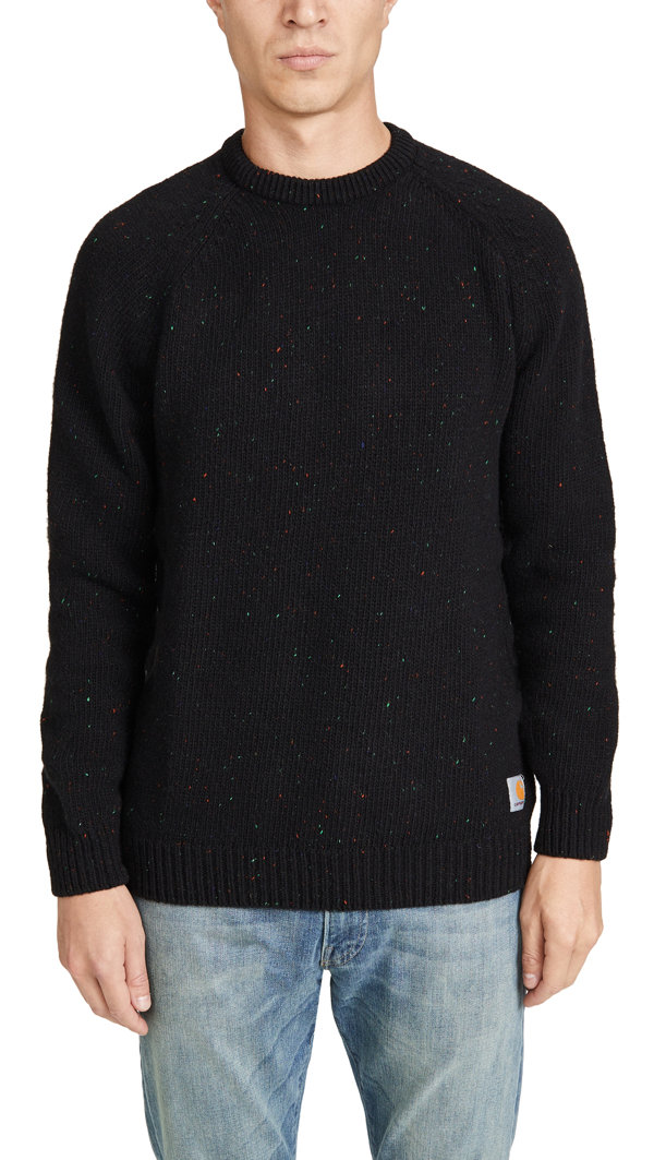 carhartt anglistic sweater black