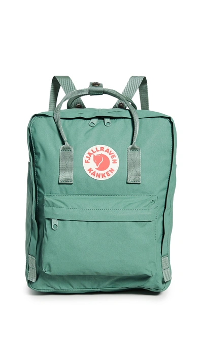 Fjall Raven Kanken Backpack In Frost Green Solid