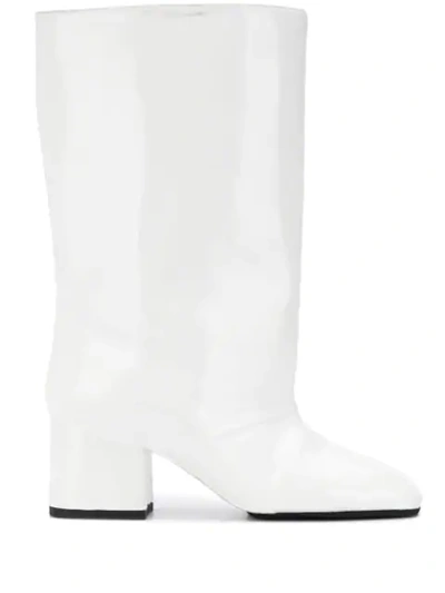 Marni Wide Boots In White