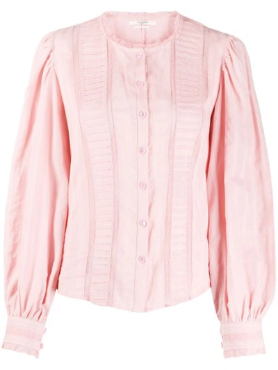 Isabel Marant Étoile Lace Insert Blouse In Pink