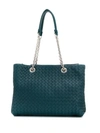 Bottega Veneta Small Intrecciato Tote In 蓝色