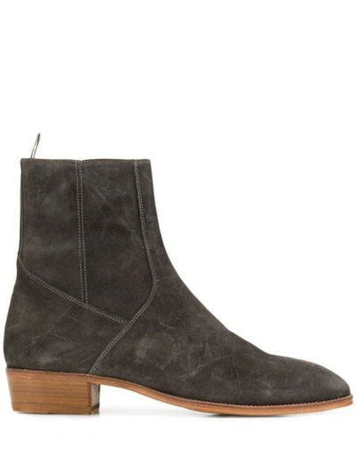 Represent Zip-up Ankle Boots In Grey