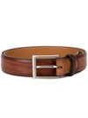 Magnanni Tarnished Effect Belt In Brown