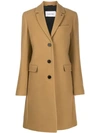 Calvin Klein Single Breasted Coat In Neutrals