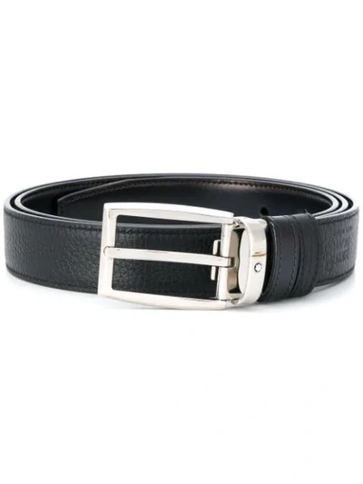 Montblanc Reversible Buckle Belt In Black