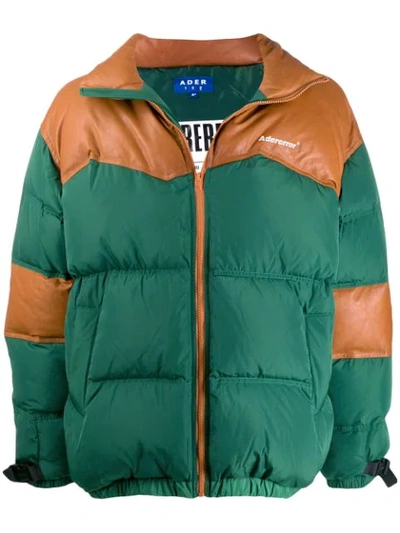 Ader Error Dup Puffer Jacket In Green