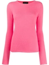 Roberto Collina Kaschmirpullover Mit Rundhalsausschnitt In Pink