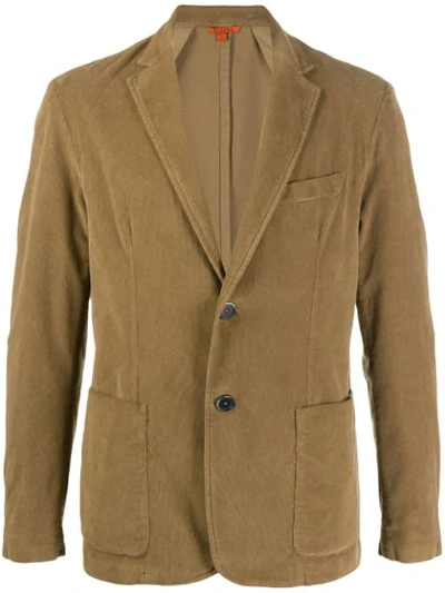 Barena Venezia Single-breasted Corduroy Blazer In Brown