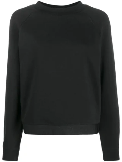 Emporio Armani Logo Hem Sweatshirt In Black