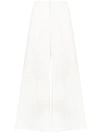 Jil Sander High-waisted Palazzo Pants In White