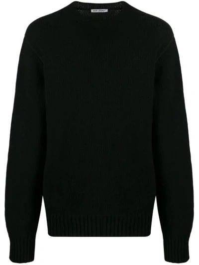 Our Legacy Regular-fit Crew-neck Jumper In Black