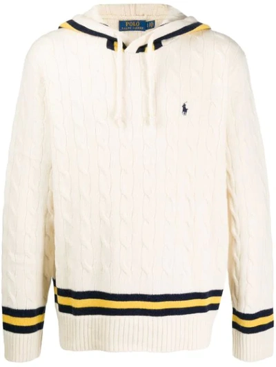 Polo Ralph Lauren Cable Knit Jumper In White