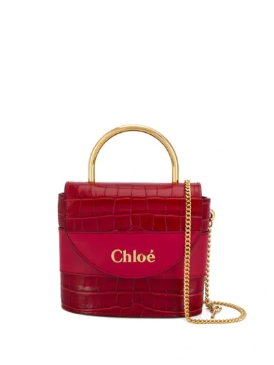 Chloé Abylock Leather Shoulder Bag In Red