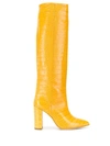 Paris Texas Knee Length Boots In Yellow