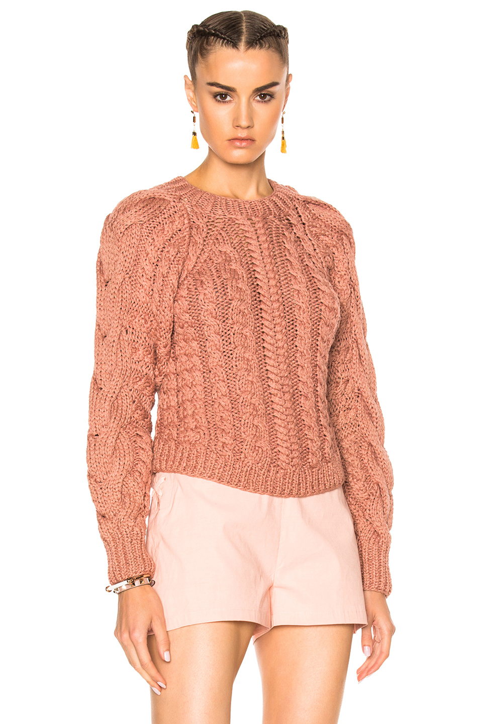 Ulla Johnson Niva Sweater In Pink. In Rosewood | ModeSens