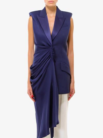 Alexander Mcqueen Dress In Blue