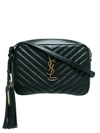 Saint Laurent Lou Quilted Camera Bag In Black