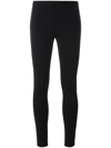 Helmut Lang High-rise Flared Knit Leggings In Black