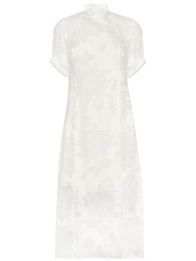 Beaufille Levine Lace Midi Dress In White
